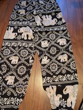 Brand New Thailand Black Elephant Pants